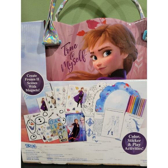 Frozen 2 Activity Tote with 20 Activity Pages, 4 Sticker Pages, 10 Markers - Picture 5 of 7